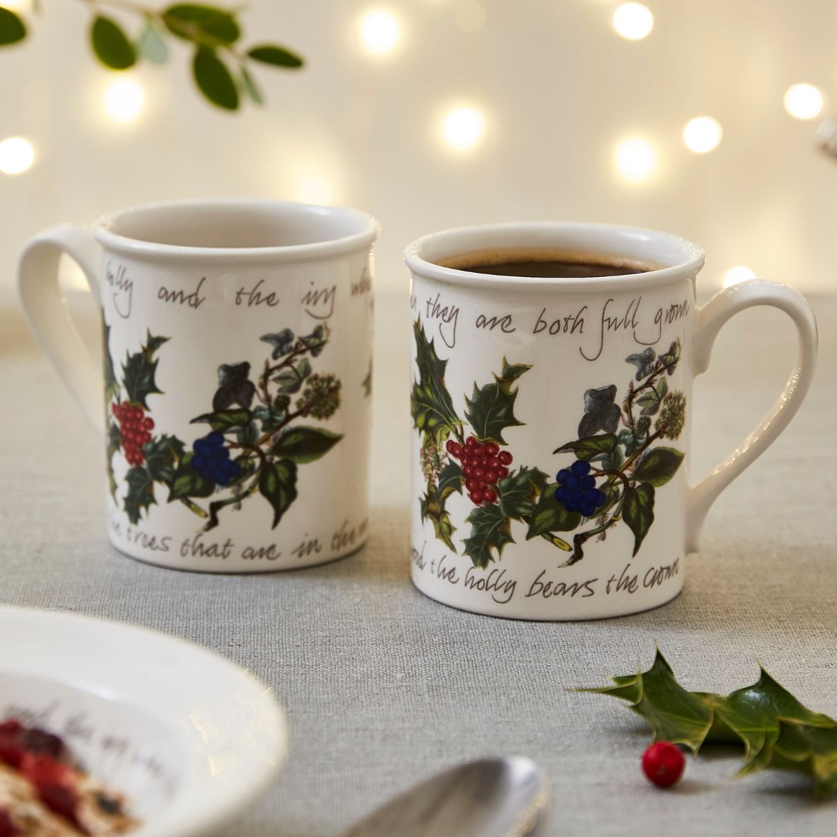 The Holly and the Ivy Breakfast Mug (Single) image number null